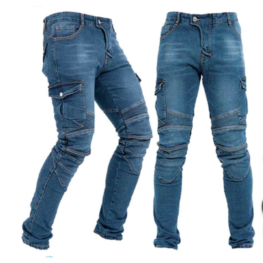 Winx Wheels RideReady Moto Blue Mens Jeans Large
